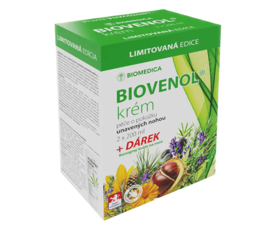 14024-biovenol krem 2x200ml + darek konopny krem na ruce 100ml 14024-biovenol krem 2x200ml + darek konopny krem na ruce 100ml